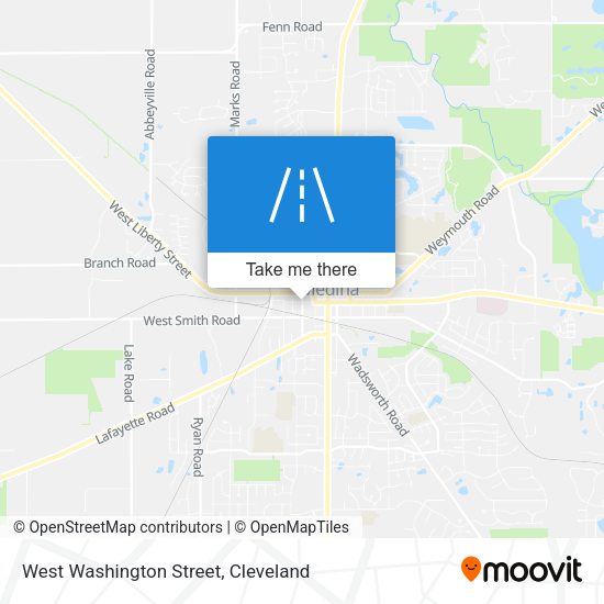 Mapa de West Washington Street