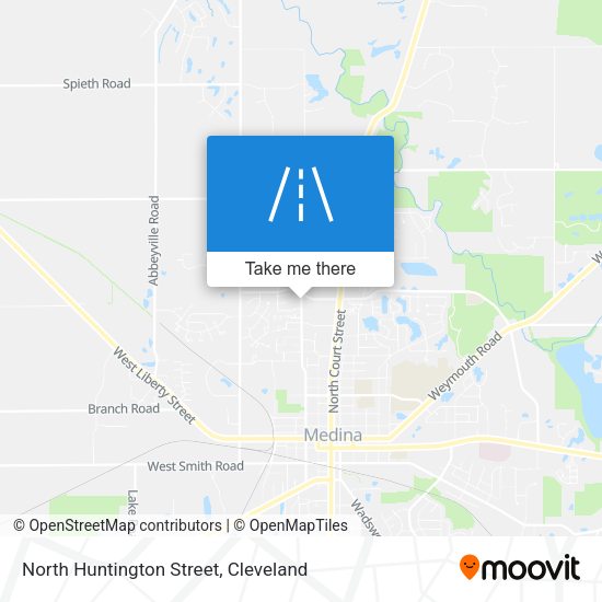 Mapa de North Huntington Street