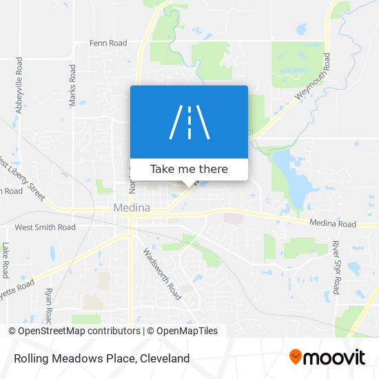 Rolling Meadows Place map