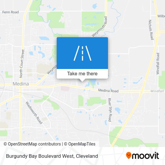 Burgundy Bay Boulevard West map