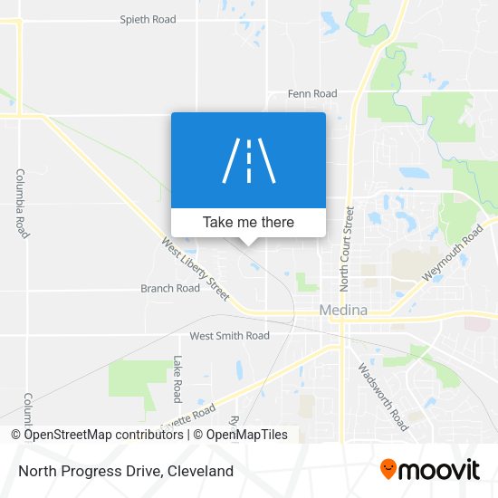 North Progress Drive map