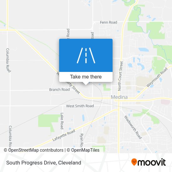 South Progress Drive map