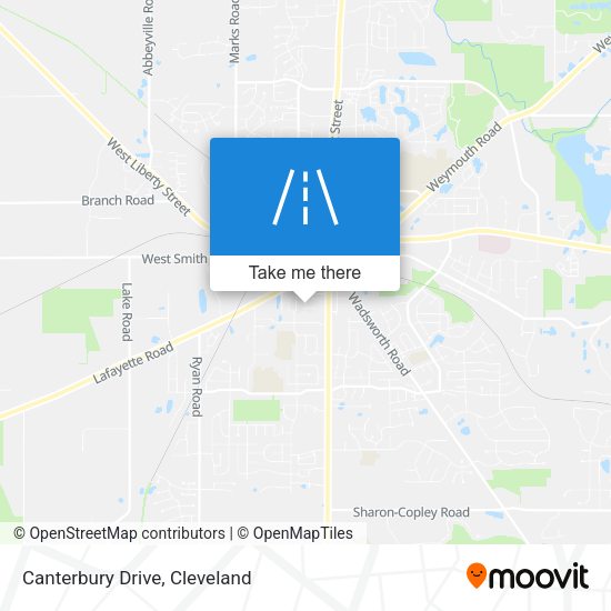 Mapa de Canterbury Drive