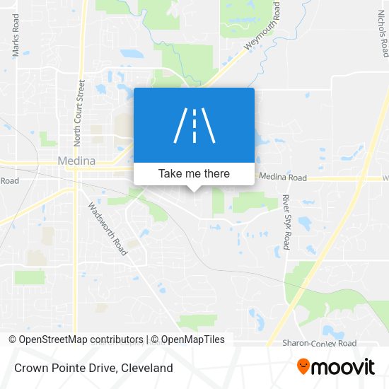 Crown Pointe Drive map