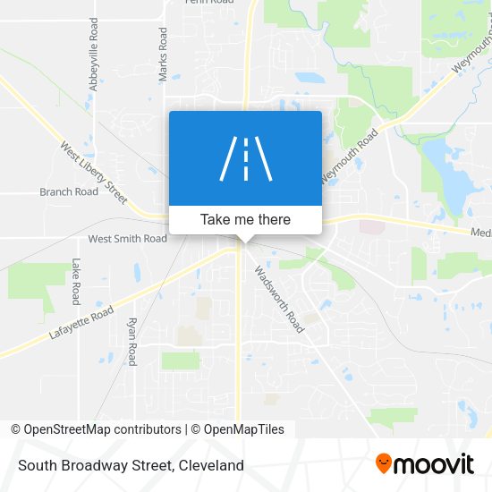 South Broadway Street map