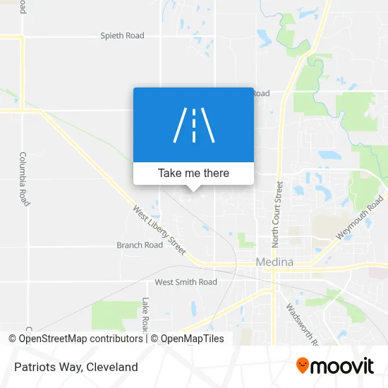 Patriots Way map