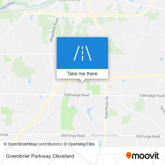 Greenbrier Parkway map