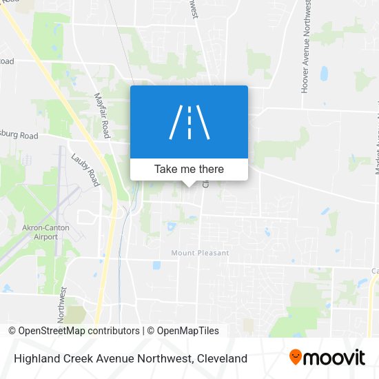Highland Creek Avenue Northwest map