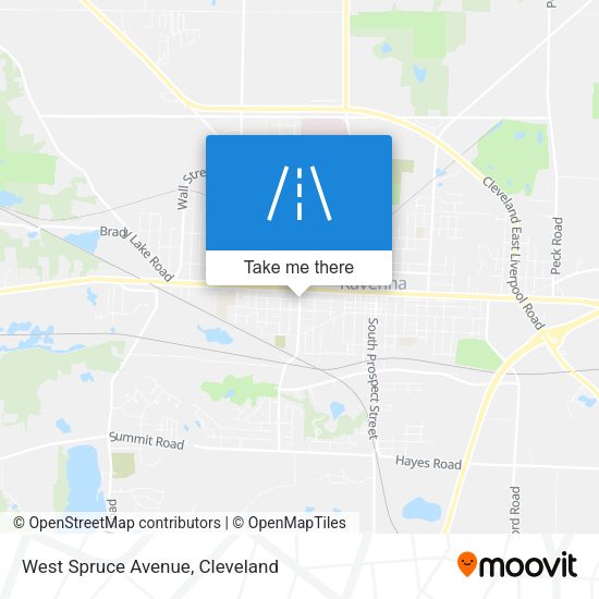 West Spruce Avenue map