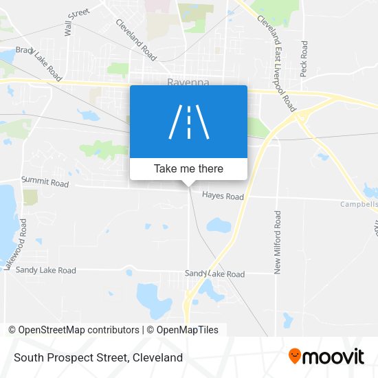 South Prospect Street map