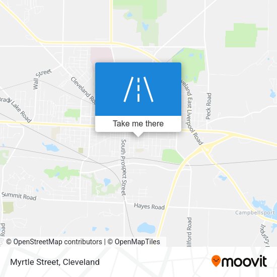 Mapa de Myrtle Street