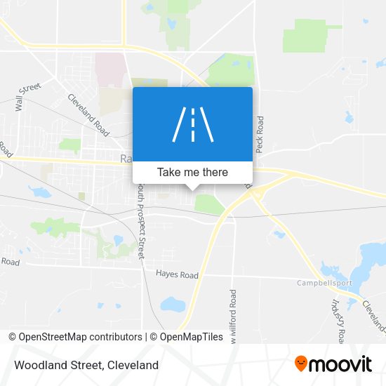 Mapa de Woodland Street