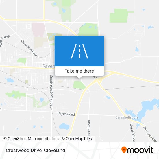 Crestwood Drive map