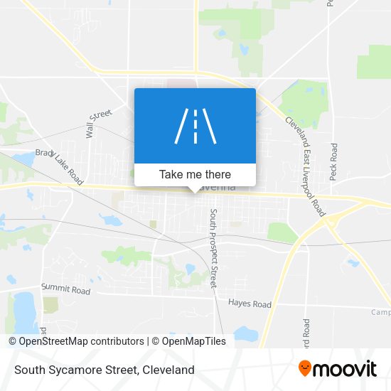 Mapa de South Sycamore Street