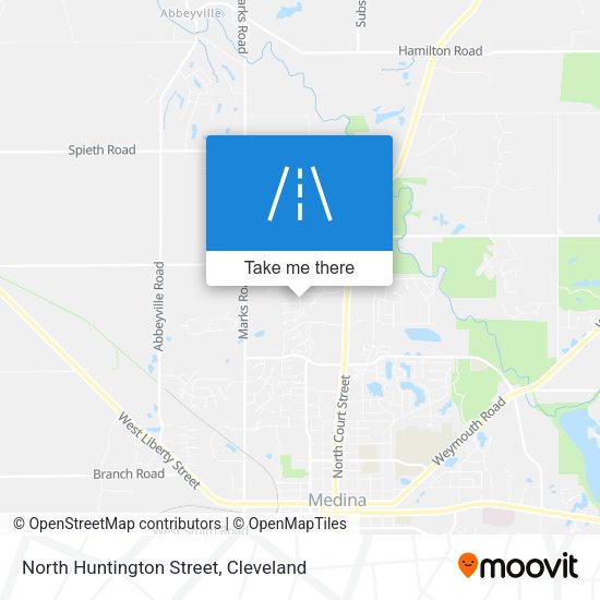 North Huntington Street map
