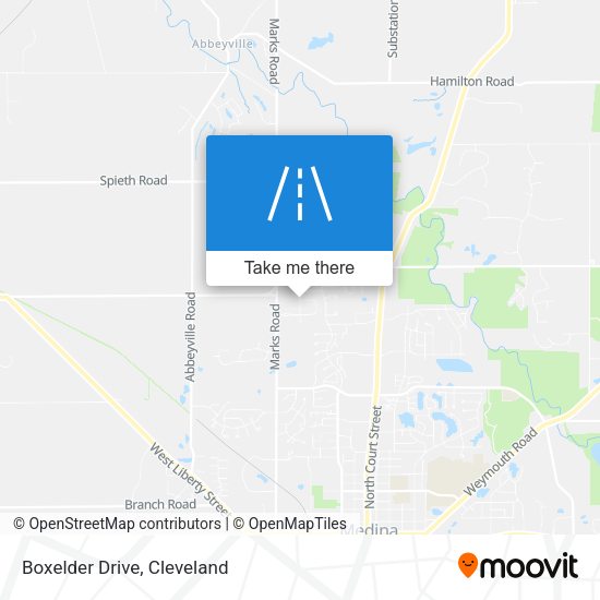 Boxelder Drive map