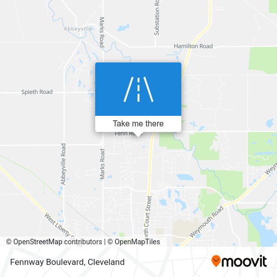 Fennway Boulevard map