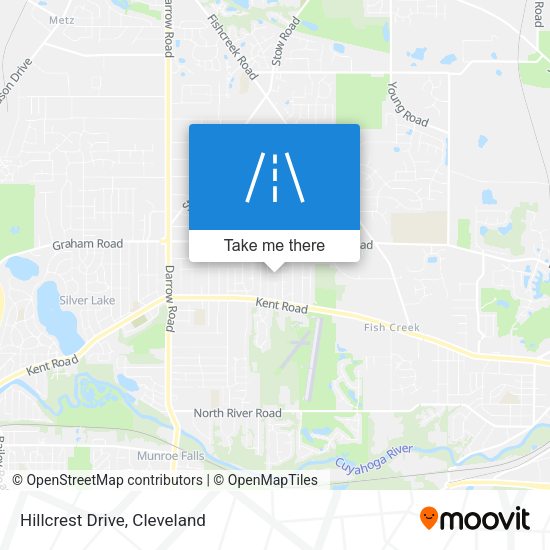 Mapa de Hillcrest Drive