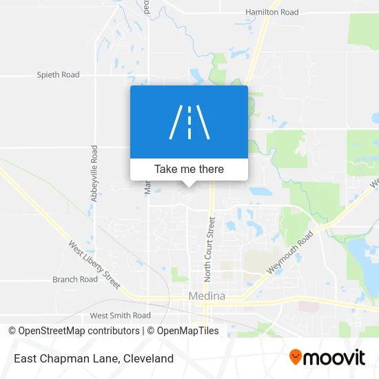 East Chapman Lane map