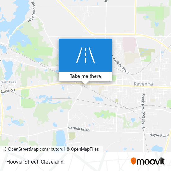 Mapa de Hoover Street