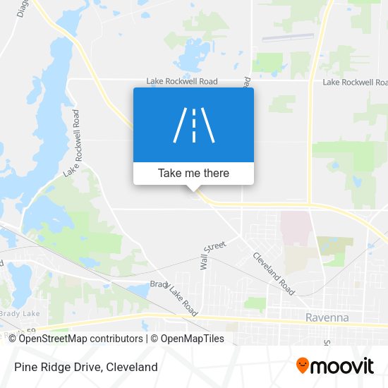 Pine Ridge Drive map