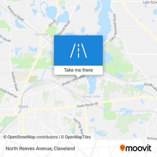 North Reeves Avenue map