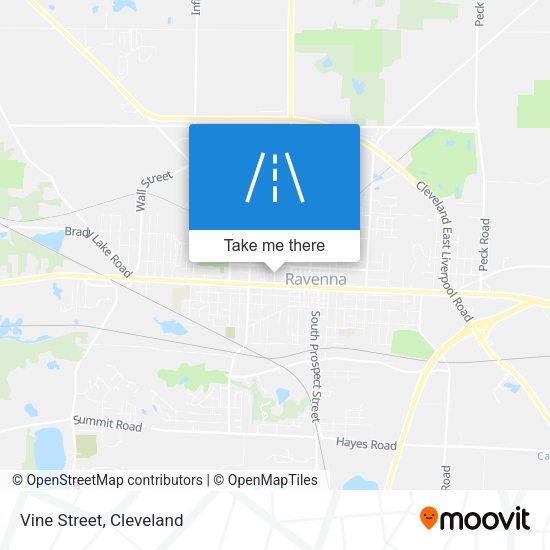 Mapa de Vine Street