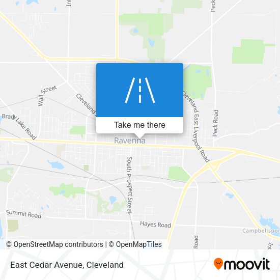 Mapa de East Cedar Avenue