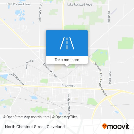 North Chestnut Street map
