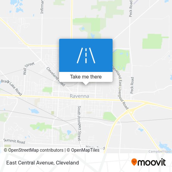 Mapa de East Central Avenue