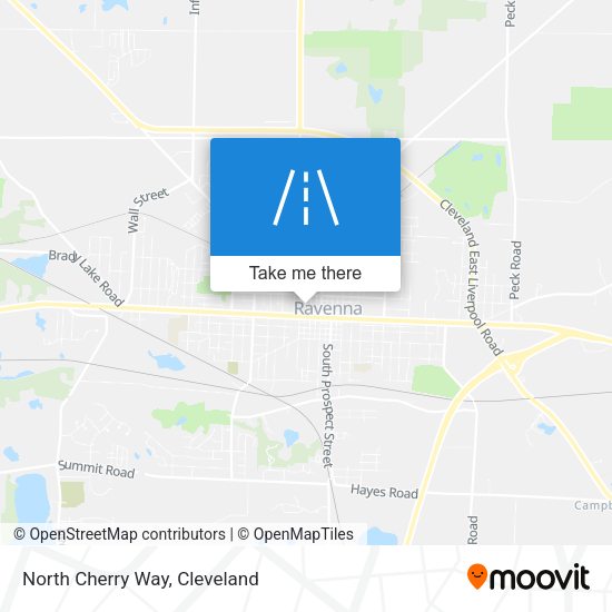North Cherry Way map