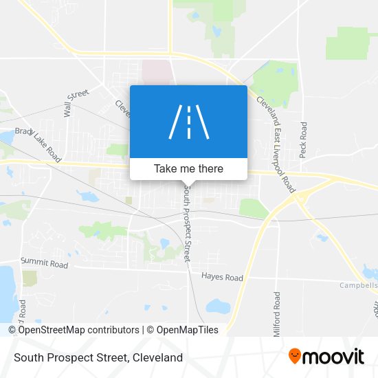 South Prospect Street map