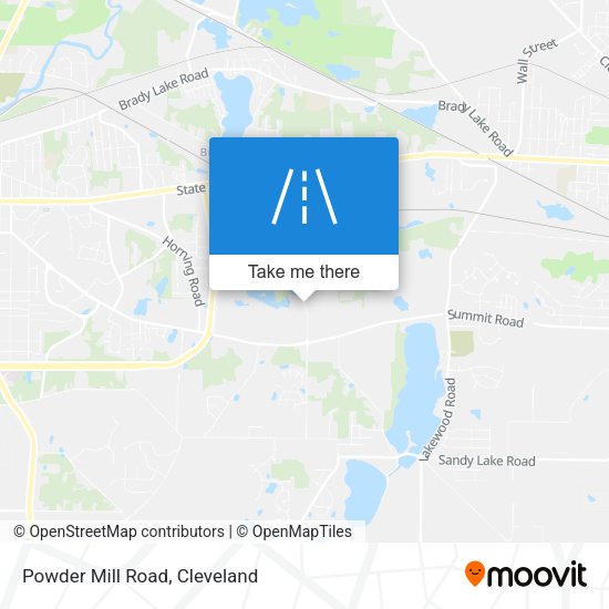 Powder Mill Road map