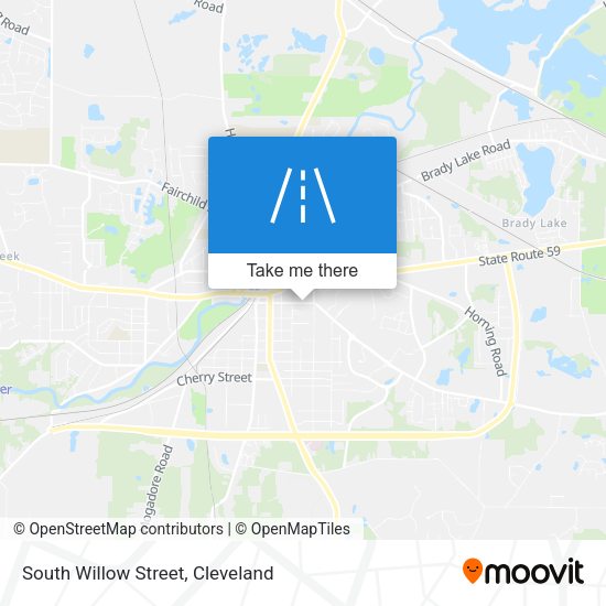 South Willow Street map
