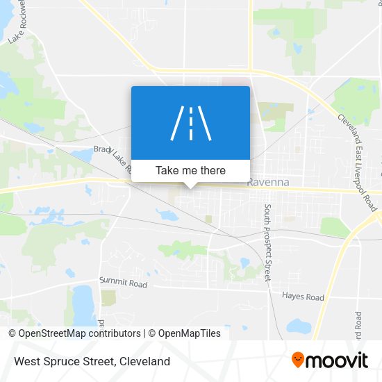 West Spruce Street map