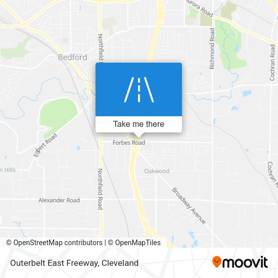 Outerbelt East Freeway map