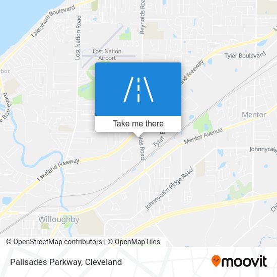 Mapa de Palisades Parkway