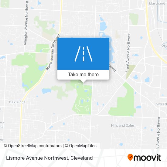 Lismore Avenue Northwest map