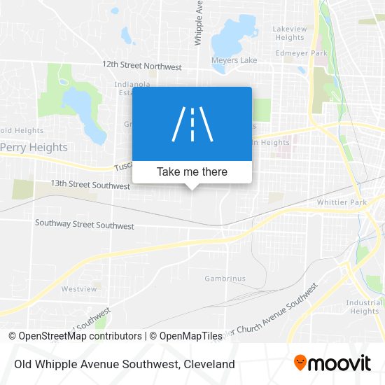 Old Whipple Avenue Southwest map