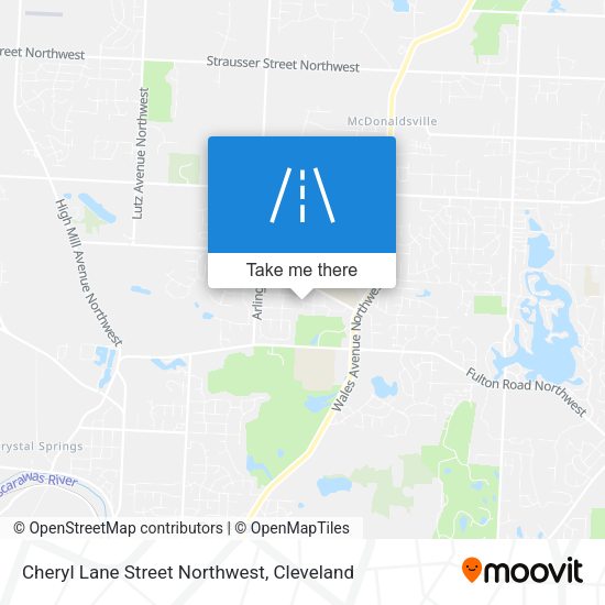 Cheryl Lane Street Northwest map