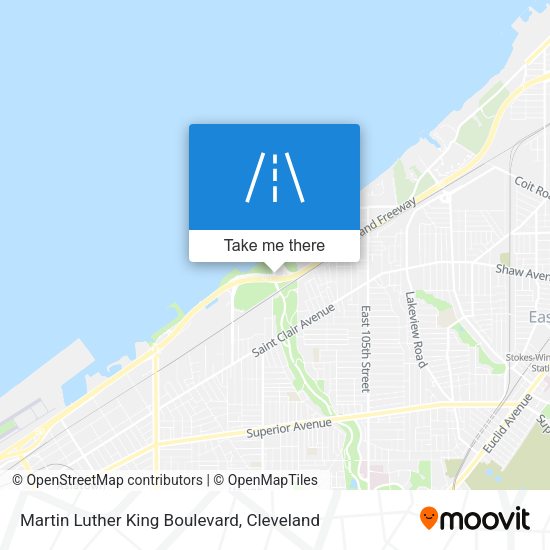 Martin Luther King Boulevard map