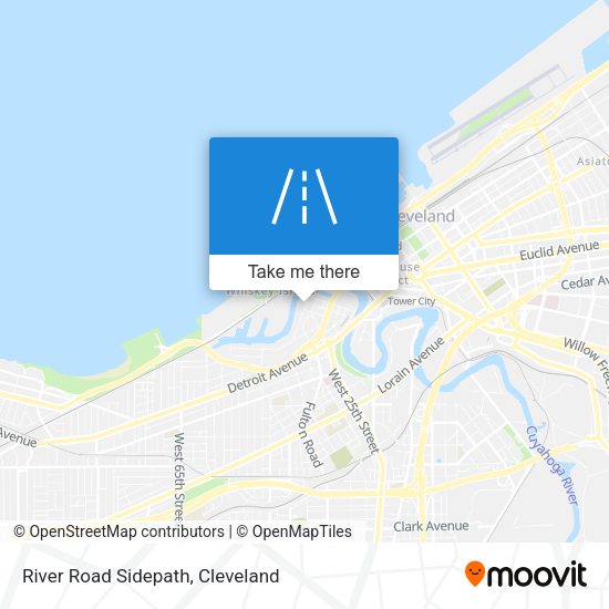 Mapa de River Road Sidepath
