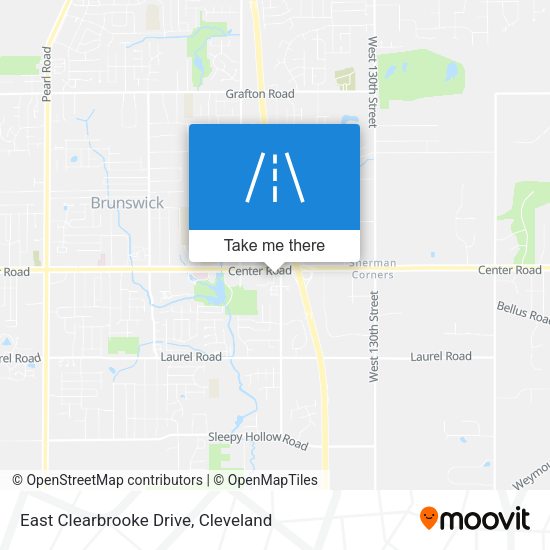 East Clearbrooke Drive map