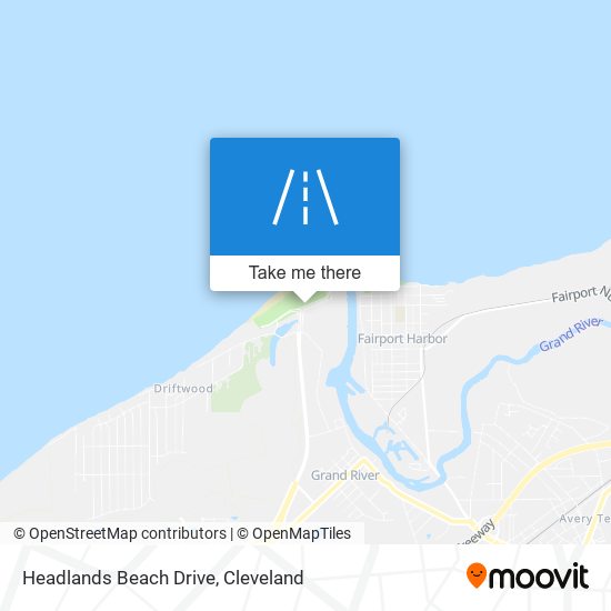 Headlands Beach Drive map