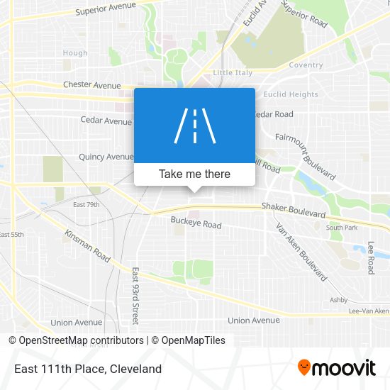 Mapa de East 111th Place