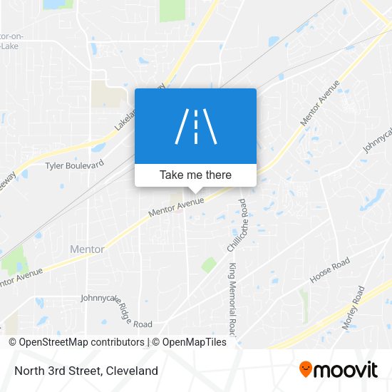 North 3rd Street map