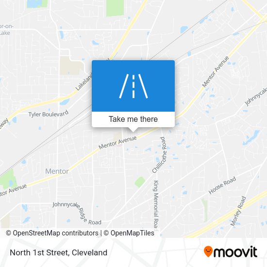 Mapa de North 1st Street