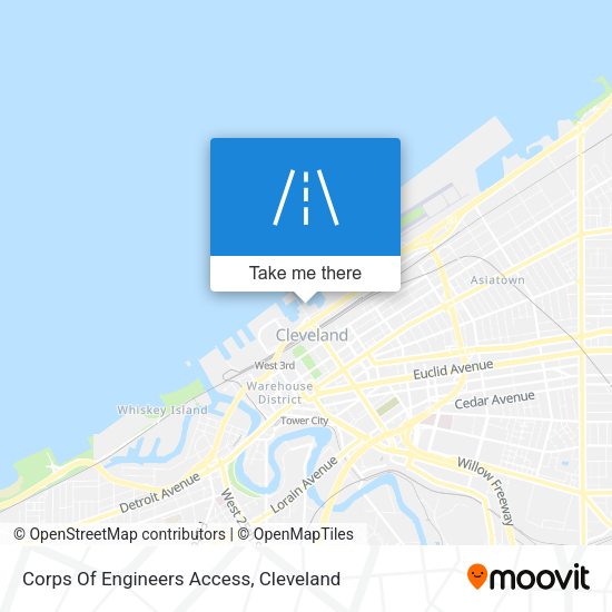 Corps Of Engineers Access map