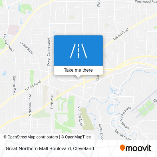 Mapa de Great Northern Mall Boulevard