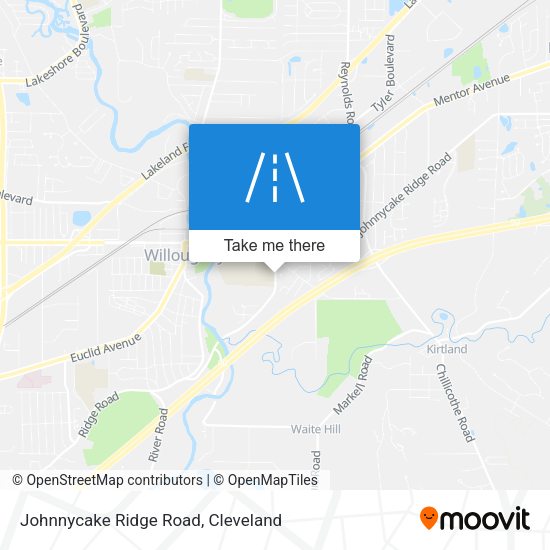 Johnnycake Ridge Road map